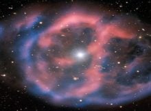 The nebula remains of a dead giant star surround the remaining subdwarf O star, another kind of hot subdwarf. Image credit: European Souithern Observatory