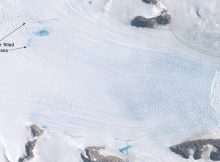 Drygalski Glacier, Antarctic Peninsula. Credit: Google Earth.