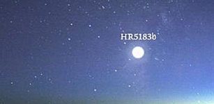 A simulation of HR 5183b's brightness in the night sky as compared to Venus, one of the brightest objects visible from Earth. Credit: Teo Mocnik / UCR