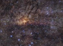 The central Milky Way as imaged by the Very Large Telescope and the HAWK-I infrared camera. Image: ESO/Nogueras-Lara et al.