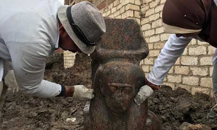 Rare Statue With A Ka Symbol And A Dwarf Sphinx Discovered In Egypt