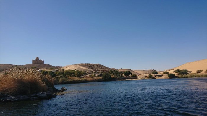 Aswan as seen from the Nile. Credit: Milan State University 