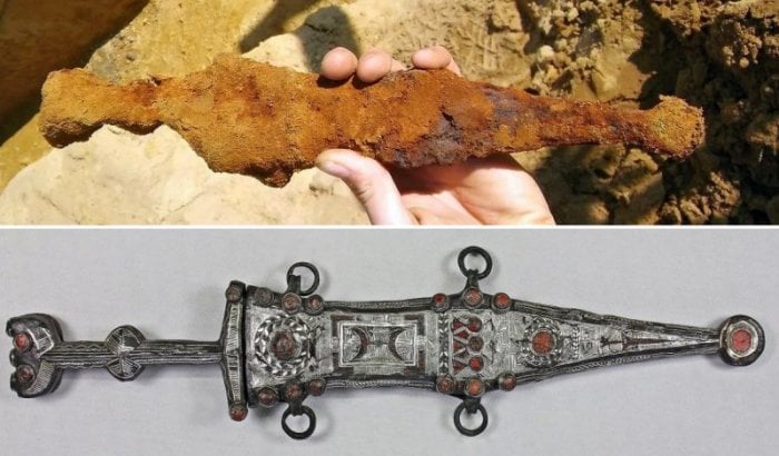 Stunning 2000-Year-Old Roman Silver Dagger Used By Legendary Germanic Warriors Discovered By Teenager