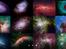 Twelve images from NASA's Spitzer Space Telescope display the stunning cosmic views captured by the infrared observatory during its lifetime. Credit: NASA/JPL-Caltech