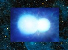 Two stars merged to form massive white dwarf