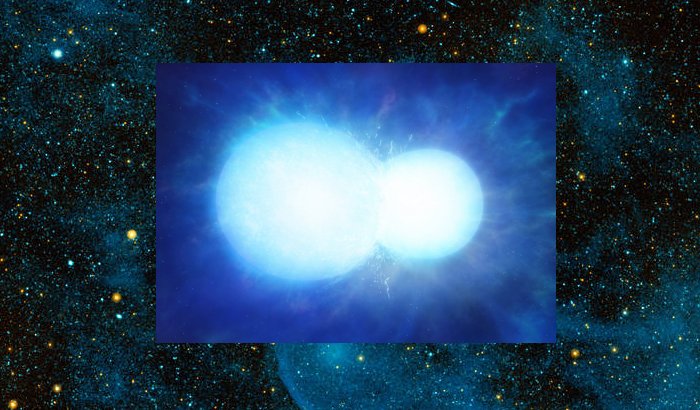 Two stars merged to form massive white dwarf