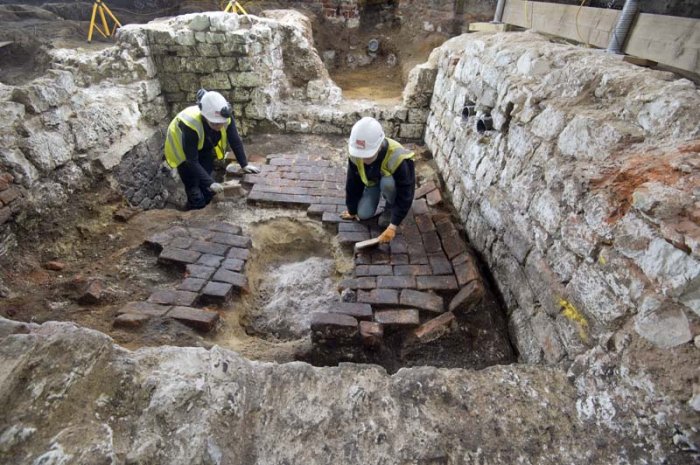 Strange Mythical Creature Resembling A Sphinx Discovered In A Medieval Bathroom