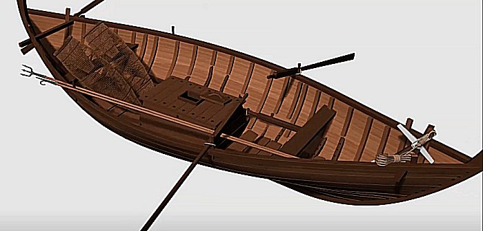 3-D reconstructions of boats from the ancient port of Rome