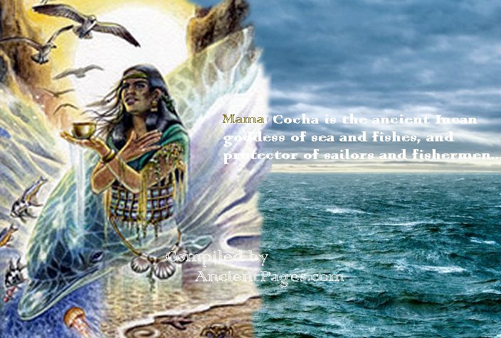 Mama Cocha - Inca Goddess Of The Sea With Strong Connection To Lake Titicaca, Peru