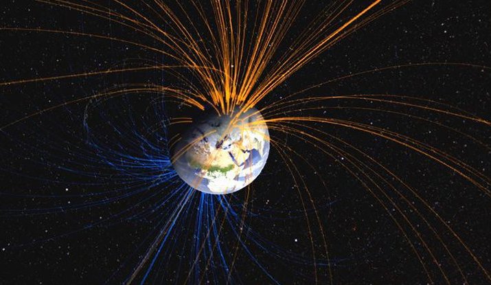 Earth's magnetic field. Credit: NASA