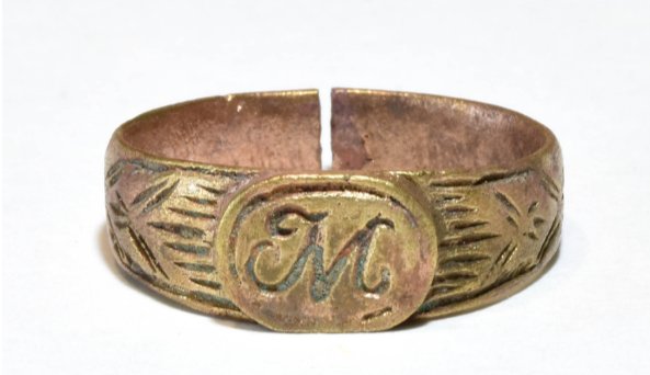 Bronze ring with engraving found at the site. Credit: Press service of the Kazakh Research Institute of Culture.