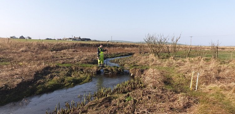 A lost Viking waterway that ran across Orkney and connected the North Atlantic and Scapa Flow 1,000 years ago has been discovered by archaeologists. Credit: University of St. Andrews