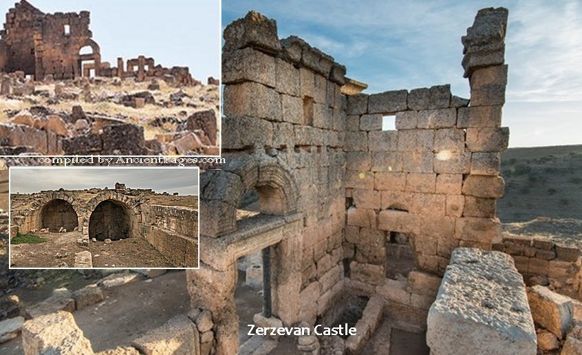 1,800-Year-Old Entrance To Turkey's Zerzevan Castle Found Among The Ruins