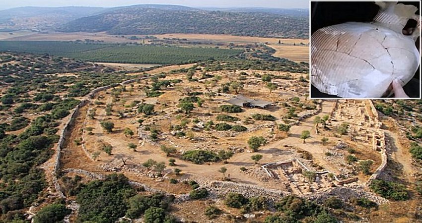 Bird's Eye View of Khirbet Qeiyafa - Courtesy of Khirbet Qeiyafa Expedition