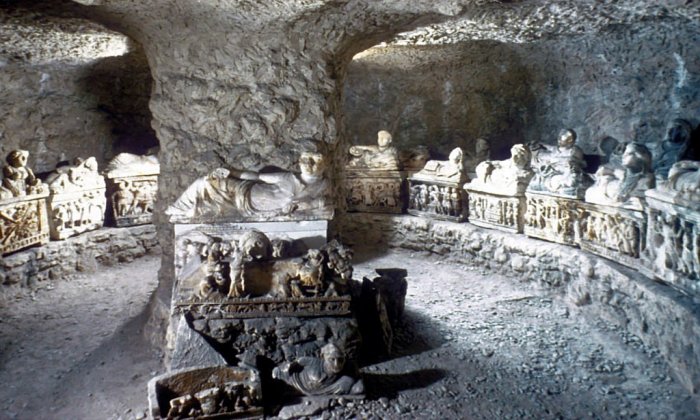 Inghirami Tomb - Spectacular Etruscan Burial With 53 Alabaster Urns In Ancient City Of Volterra, Italy