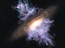 The oldest supermassive black hole storm that blew 13.1 billion years ago