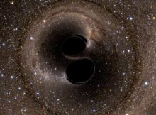 Physicists at MIT and elsewhere have used gravitational waves to observationally confirm Hawking’s black hole area theorem for the first time. This computer simulation shows the collision of two black holes that produced the gravitational wave signal, GW150914. Credit: Simulating eXtreme Spacetimes (SXS) project. Courtesy of LIGO