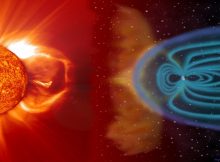 When the Sun evolves to become a red giant star, the Earth may be swallowed by our star's atmosphere, and with a much more unstable solar wind, even the resilient and protective magnetospheres of the giant outer planets may be stripped away. CREDIT Credit: MSFC / NASA