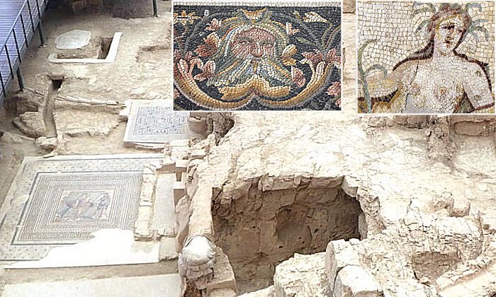 Rock-Cut Chambers In "House of Muses" Of Zeugma, Home To Numerous Mosaics