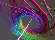 Skyrmion particle modeled in light. Credit: University of Birmingham