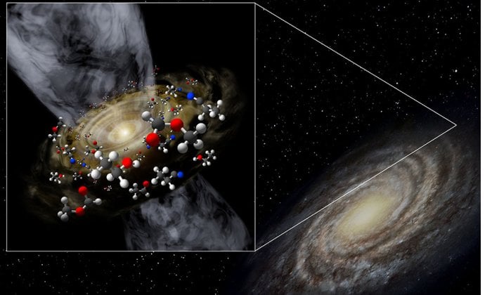 Artist’s conceptual image of the protostar discovered in the extreme outer Galaxy. (Credit: Niigata University)