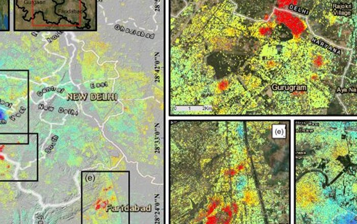 Hidden Land Sinking In India's Capital Revealed By Satellite Data