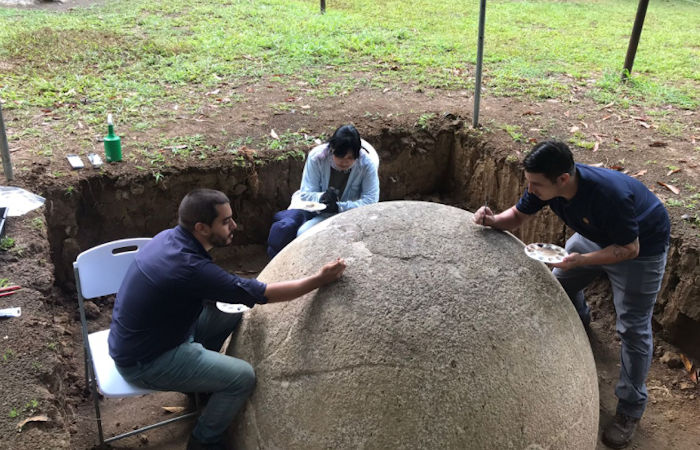 Six Ancient Giant Stone Spheres Recovered From The Diquís Delta, Costa Rica