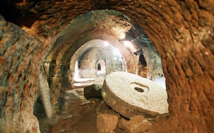 Underground Labyrinth With Secret Passages, Tunnels In Dobrogea Plateau, Romania