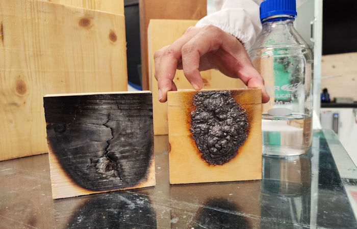 An Invisible Coating To Make Wood 'Fireproof'