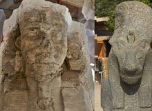 Two Giant Limestone Sphinxes Of Pharaoh Amenhotep III And A Statue Of Goddess Sekhmet Discovered In Luxor