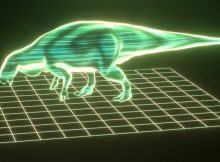 An artistic digital rendition of the recently identified dinosaur. Credit: Dr Anthony Romilio