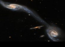 Hubble Inspects Two Galaxies Connected By A Luminous Bridge