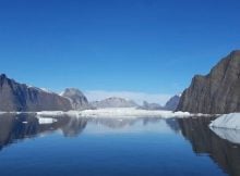 A melting glacier on the coast of Greenland. Credit: Dr. Lorenz Meire, Greenland Climate Research Center.