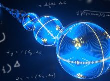 An artist's depiction of Majorana edge modes on a chain of superconducting qubits. Credit: Google Quantum AI