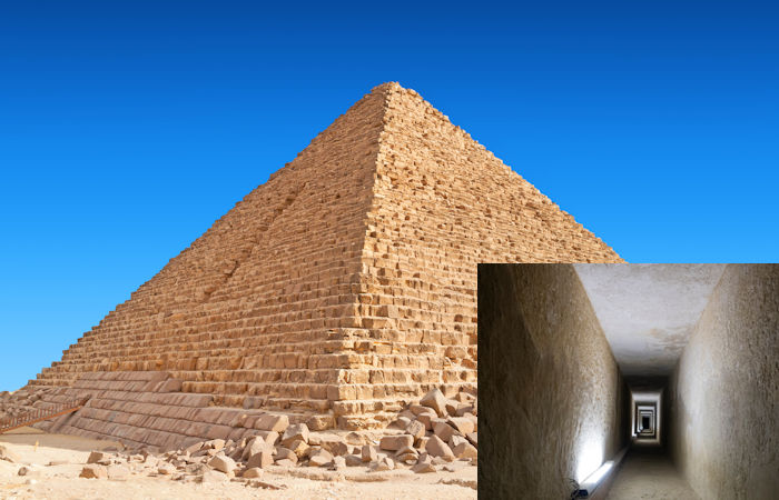 Never-Before-Seen Long Tunnel Discovered Inside The Khufu Pyramid