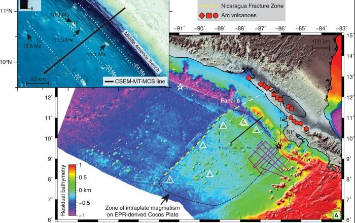 20 Million Years Of 'Hot Spot' Magmatism Under The Cocos Plate - Unearthed