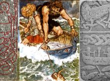 Thor And Tyr Journey To Hymir’s Hall To Steal Huge Cauldron - In Norse Mythology