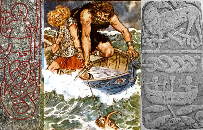 Thor And Tyr Journey To Hymir’s Hall To Steal Huge Cauldron - In Norse Mythology