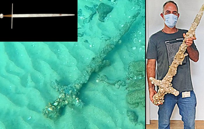 Medieval Sword Found In The Sea Off The Carmel Coast Was Probably Used In Combat 800 Years Ago