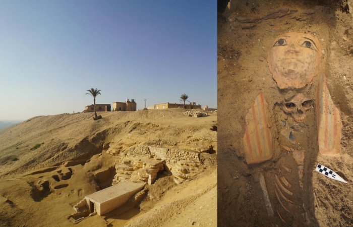 Ancient Egyptian Tombs With Stunning Trove Of Artifacts And Human Remains Unearthed In Saqqara