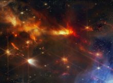 Serpens Nebula: First Image Of Aligned Jets From Newborn Stars -Thanks Webb