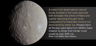 Studying The Make-Up Of Asteroid Ceres - The Largest Object In The Asteroid Belt