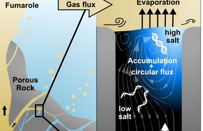 Plausible Geological Setting That May Have Sparked Life On Earth