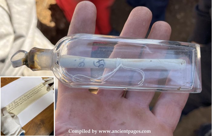 200-Year-Old Message In A Bottle Written By Archaeologist Unearthed In France