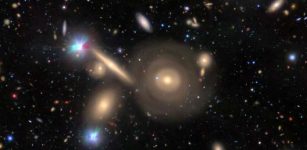 Rare Triple Ring Galaxy - Image By Subaru Telescope