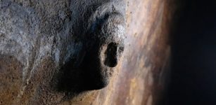 Surprising Mask Of A Human Face Found On Cistern Wall In The Ancient City Of Ptolemais